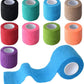 9 Pack 2" x 5 Yards Self Adhesive Bandage Wrap Self Stick Wrap for Ankle, Wrist, Finger, Sports, Breathable Cohesive Vet Tape for Pets (Multi Colors)
