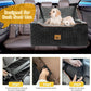 Dog Car Seat for Medium/Large Dog Booster Seat for Dogs Under 60 lbs or 2 Small Dogs, Multi-Functional Pet Car Seat with Thick Cushion, 2 Safety Leashes (BlackGray)
