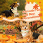 48 Pieces Fall Dog Bandanas Bulk Colorful Autumn Bandanas for Dogs with Polka Dot Stripe Wave Patterns for Pets Doggies Fall Autumn Thanksgiving Party Costume Accessories