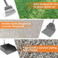 Dog Pooper Scooper, Adjustable Handle Poop Scooper with Tray,Rake and Spade Set of 3, Steel Stainless Poop Scoop for Medium Large Dogs and Pet Waste on Grass, Dirt and Gravel (Large Size)