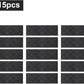 COSY HOMEER Edging Stair Treads Non-Slip Carpet Mat 28inX9in Indoor Stair Runners for Wooden Steps, Edging Stair Rugs for Kids and Dogs, 100% Polyester TPE Backing (15pc, Black)