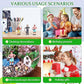 27 Pcs Farm Toys Set, 3 Little Farmer Figurines 9 Plastic Animals Figurines 10 Feed Food Fence Playset 4 Model Trees 1 Moss Mat Animal Farm Toys for Educational School Project Gift