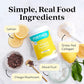 Further Food Lemon Collagen Peptides Powder, Grass-Fed Pasture-Raised Hydrolyzed Type 1 & 3 Protein, Gut Health + Joint, Hair, Skin, Nails, Paleo Keto Sugar-Free 10.50 oz