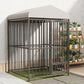4x4x6 FT Outdoor Dog Kennel,Heavy-Duty Enclosures Outside with UV-Resistant Waterproof Roof Cover and Lock,for Medium and Large Dogs,Easy Assembly