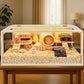 Prolee Hamster Cage Chewproof Wooden 40 Inch Guinea Pig Cages Mice and Rat Habitat Openable Top with Acrylic Sheets Solid Built