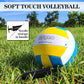 Outdoor Portable Volleyball Net System - Adjustable Height Poles with Soft Volleyball Ball, Pump, Hammer, Boundary Line, and Carry Bag for Backyard, Beach, Lawn
