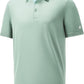 Mens Polo Shirts Short Casual Solid Stylish Dry Fit Performance Designed Collared Golf Polo Shirts for Men