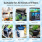 Aquarium Filter Sponge Pad, Filter Media Foam Sponges, Filter Accessories for Fish Tanks and Ponds (18.5"x18.5"x0.8", 50PPI, 2 Pack)