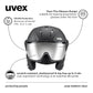 uvex Instinct Visor - Adjustable ski & Snowboard Helmet with Integrated Visor for Women & Men - Black Matte - Small