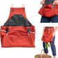 Roo Gardening Apron with Pockets & Harvesting, Picking Pouch - Adjustable, Water-resistant, Washable Canvas Cotton