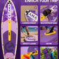 CETANA 11'6×35" Extra Wide Stand Up Paddle Board for Adults & Youth, 400lb Capacity Inflatable Paddle Board, Sup for 2+1 Person with Removable US Fin, 100L Backpack, Floating Paddle, Safety Leash