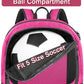YOREPEK Soccer Backpack,Soccer Bag with Ball Holder, Water resistant Sport Equipment Bags Fit Basketball Volleyball Football