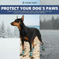 Spark Paws Dog Shoes, Waterproof Dog Boots for Medium to Large Dogs, Non Slip, Breathable Dog Booties and Paw Protectors - 4PCS Doggie Hiking Boots with Reflective Straps, Green Camo, Size 5