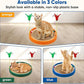 20-Inch Round Cat Scratcher with Ball Track – 3-in-1 Cardboard Scratching Pad with Feather Toy & Non-Slip Base – Interactive Cat Toy for Indoor Cats, Kittens & Large Cats (Blue)