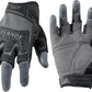 HANDLANDY Fingerless Work Gloves for Men, Padded Half Finger Tactical Mechanics Gloves, Utility Trucker Driver Gloves (Grey, Medium (Pack of 1))
