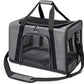 Pet Carrier for Medium Large Cats and Dogs, Dog Carrier Travel Bag with Adequate Ventilation, 5 Mesh Windows, 3 Entrance, Locking Safety Zippers, Padded Shoulder and Carrying Strap, Large