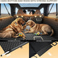 Back Seat Extender for Dogs, PVC Rods Support and Hard Bottom Car Seat Cover for Dogs, Heavy Duty Dog Car Seat Cover for Back Seat, Dog Hammock for Car, Waterproof Pet Bed For Car, SUV, Truck