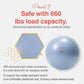 Exercise Ball for Balance Stability Fitness Workout Yoga Pilates at Home Office & Gym Birthing Ball for Pregnancy, Office Ball Chair