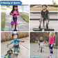 Soft-Style Kids Knee and Elbow Pads with Bike Gloves, Flexible Impact-Resistant Gear for Ages 2-11, Designed for Balance Bikes, Roller-Skating, and Skateboarding