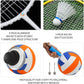 Outdoor Volleyball Badminton Combo Set with Net, Anti-Sagging Design, 4 Badminton Rackets, 3 Birdies and PU Volleyball for Backyard Lawn Beach