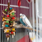 Rypet Wood Bird Chewing Toys for Cage Wall, Wooden Bird Cage Toy for Helping to Trim Beak, Birds Toys Parrot Toy for African Grey Parrots Cockatoos Amazon Parrot and Other Small to Medium Parrots