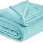 Bedsure Fleece Bed Blankets Queen Size River Blue - Soft Lightweight Plush Fuzzy Cozy Luxury Blanket Microfiber, 90x90 inches