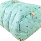 WOWOWMEOW Guinea Pigs Bed,Hamster Bed,Soft Sleep Mat Pad and Warm Cave for Rats,Rabbit,Chinchillas,Hedgehog,Squirrel and Other Small Animals (M, Heart-Green)