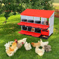 Nesting Boxes for Chickens, Chickens Laying Boxes for Chicken Coop, 8 Compartments Chicken Nesting Boxes, with Removable Tray, Easy Cleaning, for Hens Outdoor Chicken Coop Farm Yard, Red