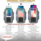 TRIBE Water Resistant Cell Phone Armband Case Running Holder for iPhone Pro Max Plus Mini SE (13/12/11/X/XS/XR/8/7/6/5) Galaxy S Ultra Plus Edge Note (21/20/10/9/8/7/6/5) Adjustable Strap & Key Pocket