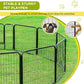 BestPet | Dog Playpen | 24 Inch, 6 Panels | Heavy Duty Metal Pet Exercise Pen | Indoor Outdoor Fence Panels | Rust-Resistant, Removable, Tool-Free Setup | Anti-Skid, Expandable Design