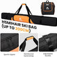 Ski Bag and Ski Boot Bag Combo-Padding Skis Bag for Air Travel,Water Proof Ski Boot Bag Fits for Skis Up to 200 CM and Boots Up To Size US13,Adults Ski Travel Bag
