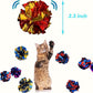 Cat Crinkle Ball Toys 10 Packs for Indoor Cats to Kill Time and Keep Fit, 2.3 Inch Colorful Mylar Crinkle Balls Attract Cats to Swat, Bite, Hunt, Interactive Toys for Cats and Kittens