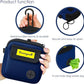Dog Treat Pouch for Pet Walking and Training with Clicker, Poop Bags and Three Bags Design Small Fanny Zipper Pack Holder for Puppy Snack Dispenser Kit for Leash and Outdoor Use (Blue)