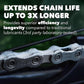 SILCA Super Secret Bike Chain Lube - Liquid Chain Wax to Clean, Smooth & Silence - Ultra Fast Bike Lube - Special Formula for Friction Reduction & Improved Wattage Output in All Weather