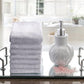 Creative Scents 100% Cotton Velour Fingertip Towels - 4 Pack 11 by 18 Inch – Decorative, Extra Absorbent and Soft Face Towel, Ideal for Bathroom and Powder Room (White)