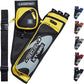 LEGEND XT320 Archery Quivers - Nylon Hip Quivers with 3 Arrow Tube Cases for Target Shooting - Adjustable Waist Belt, T-Slot, Storage Compartments for Accessories, Gear, Tools, Release Tab, Score Card
