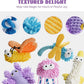 Nocciola Plush Squeaky Dog Toys, Cute Durable Stuffed Crinkle Puppy Pet Chew Toys for Large Medium Small Dogs - Jellyfish