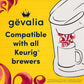 Gevalia Kaffe, 2-Step K-Cup & Froth Packets, (Cappuccino Espresso), 6 Count (Pack of 3)