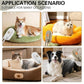 Steamy Pet Brush - Convenient Hair Removal, Easy Collection, Massage Function - Ideal Steam Brush for Cats! (Coffee)