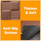 Non-Slip Pet Bed Mat for Back Seat Extender, Hair Resistant Dog Blanket for Hard Bottom Dog Car Seat Cover, Anti Slip Pet Linner Backseat Cover Brown Plaid