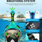 VGKE Full Face Snorkel Mask for Adults, 180 Degree HD Panoramic View Snorkeling Gear with Waterproof Phone Pouch, Anti-Leak & Anti-Fog, Breathe Freely Suitable for Men/Women