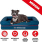 The Dog’s Bed Orthopedic Dog Bed Medium Blue Oxford with Red Trim UK Flag Dog Bed 30x23.5, Memory Foam, Pain Relief, Post Surgery, Lameness, Veterinary Approved, Waterproof Washable Cover Cover