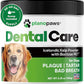 Dog Teeth Cleaning Powder - Plaque and Tartar Remover - Dental Powder with Bactase PET - Breath Freshener for Overall Dental Care - Supports Mouth, Teeth, and Gum Health for All Ages and Sizes