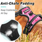 BARKBAY No Pull Dog Harness Large Step in Reflective Dog Harness with Front Clip and Easy Control Handle for Walking Training Running(Pink camo,XL)