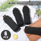 Rtteri 6 Pcs Neoprene Water Bottle Carrier Bag with Adjustable Shoulder Strap 32oz Insulator Water Bottle Cover Holder Cooler Sleeve for Stainless Steel/glass/plastic (Black)