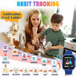 Goodatech Kids Smart Watch for Boys Girls, 1.54'' Smartwatch with 26 Puzzle Games,HD Camera,Video Music Player,Pedometer,Flashlight,Audio Book etc., Aluminum Case and Sport Band (Blue)