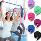Leyndo 24 Pieces Yoga Strap Stretching Pilates Exercise Adjustable Straps 6 ft Non Elastic Yoga Belt with Adjustable D Ring Buckle for Pilates Gym Workouts Fitness