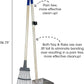 Wood Handle Pooper Scooper Durable Solid Metal Poop Tray with Rake 36.75" Long Handled Scoop | Great for Large or Small Dogs | No Assembly Required | Better for The Environment Than Plastic