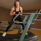 CT700 Self Generated Curved Commercial Exercise Workout Treadmill with 8 Resistance Levels and Front Digital Display