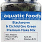 Aquatic Foods Inc. California Blackworm & Cichlid Green GRO Premium Flakes for Discus, Cichlids All Community Tropical Fish Also Pellet Mix, Wafer Mix Included…2oz